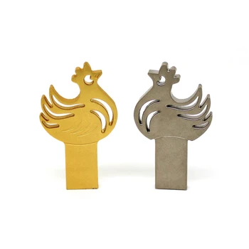 

Full Capacity Pendrive metal Cock Chicken USB Flash Drive 4GB 8GB 16GB 32GB 64GB Pen drive Memory Stick Chick U disk