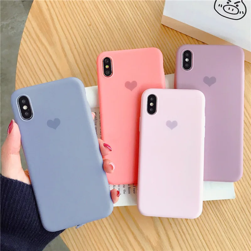Чехол для iPhone X чехол 6 S 7 8 Plus яркий цвет Модный мягкий из высокотемпературного