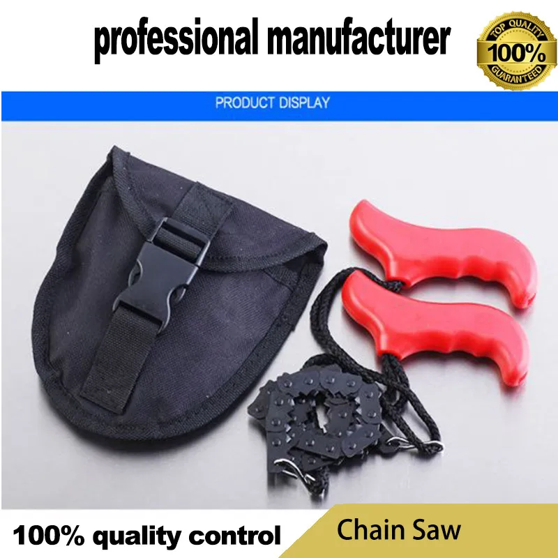 

super quality chain saw for camping survive use made of good quality steel at good price with belt for hand hold