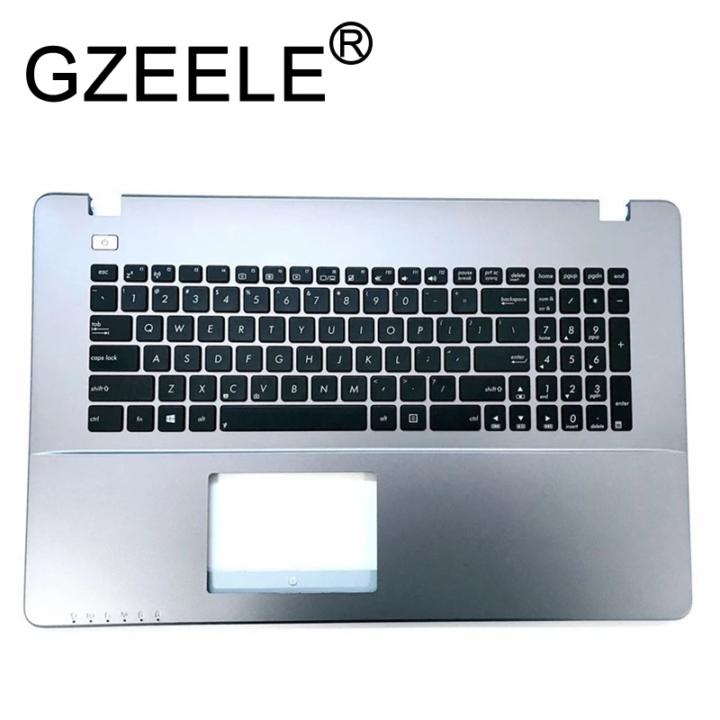 GZEELE новый для Asus K750 K750J K750JA K750JB K750JN A751 X751LD K751L x751 R752 клавиатура ободок верхний регистр защитное покрытие для панели ноутбука английский