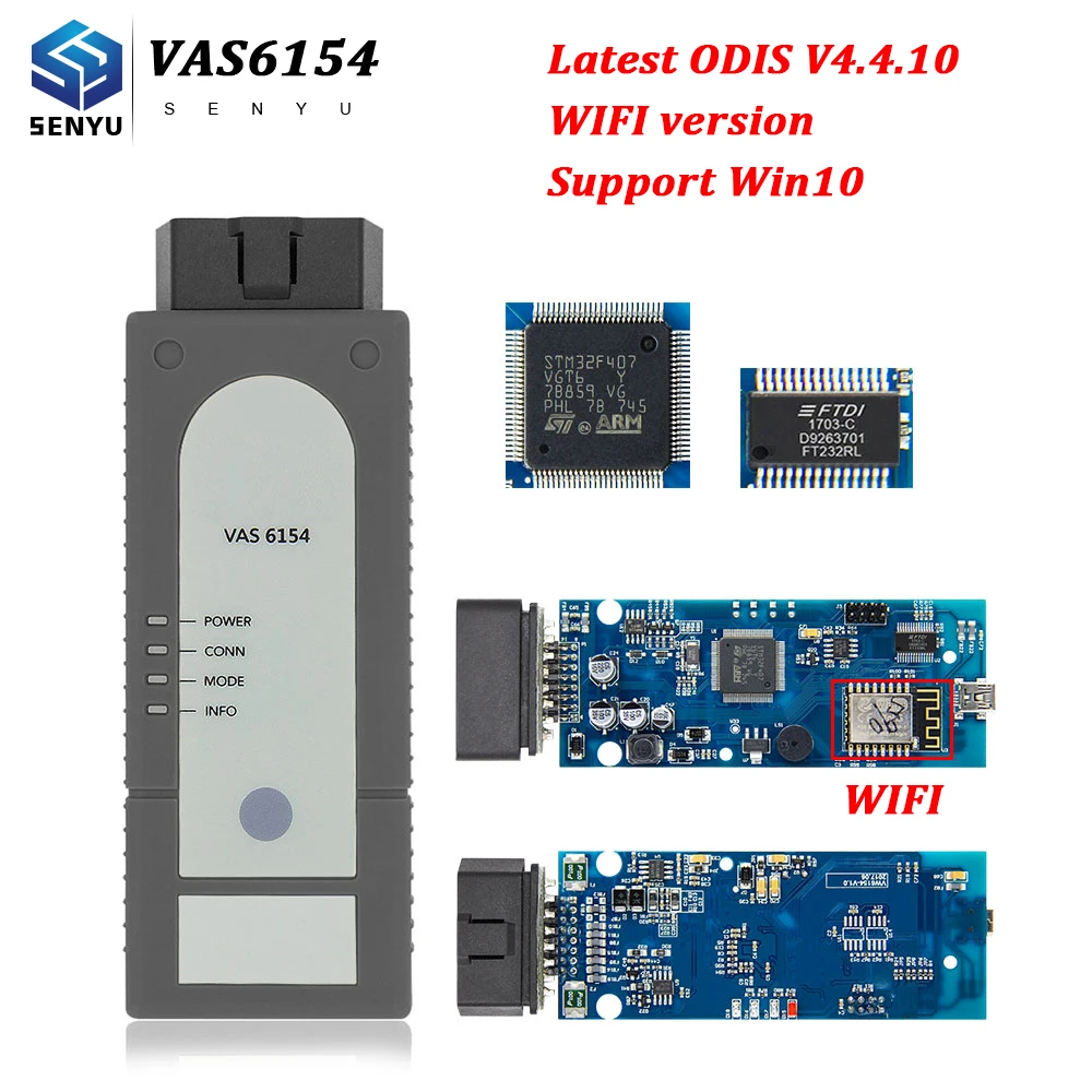 

VAS6154 For Windows 10 ODIS V4.4.10 Free Keygen For VAG OBD OBD2 WIFI Car Diagnostic Auto scanner tool VAS5054a 6154 For VW