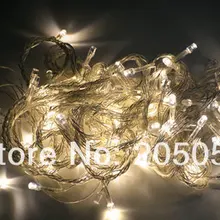64FT 20 М 200 СВЕТОДИОДОВ Строка Сказочных Огней рождество Xmas украшения венчания 110 В US PLUG-WARM БЕЛЫЙ