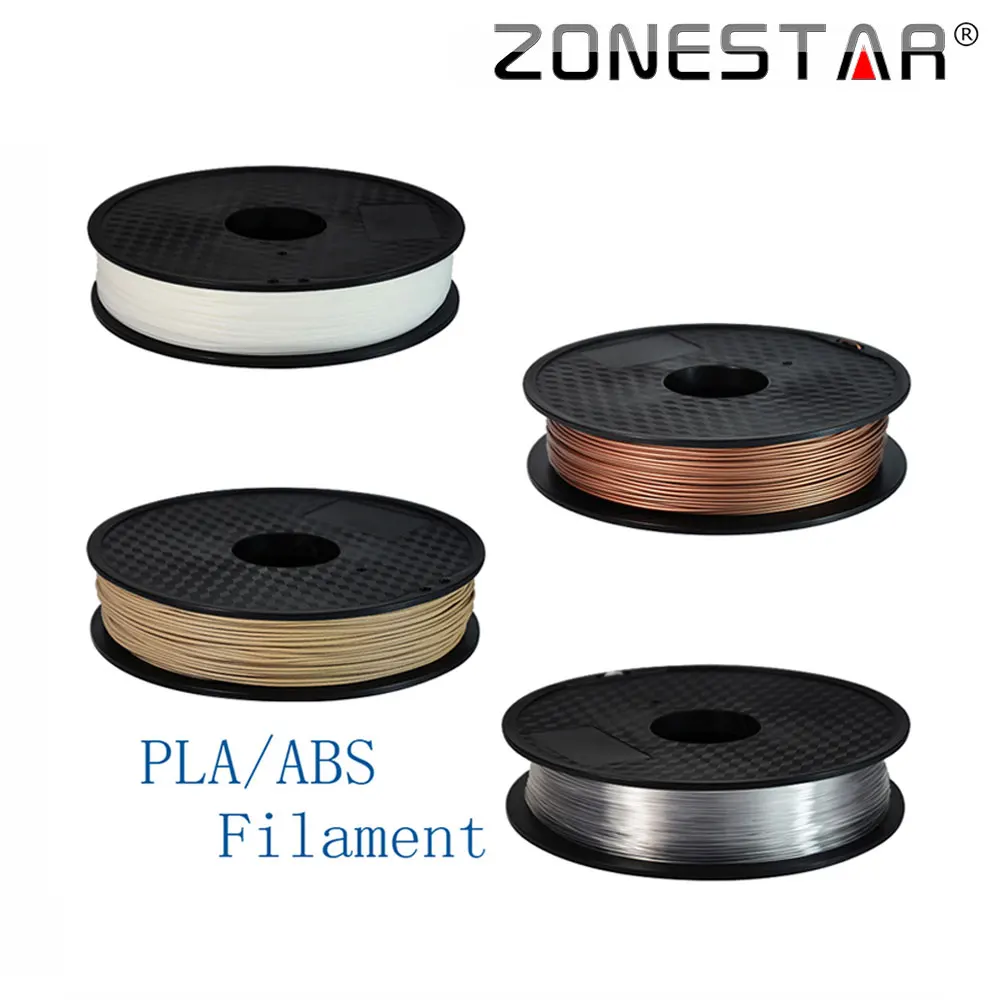 

ZONESTAR High quality 1KG Full color 3D printer filament ABS 1.75mm plastic Consumables Material
