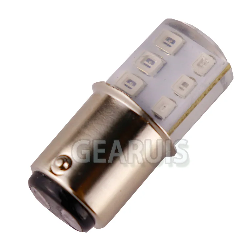 10 шт. 1157 BAY15D стробоскоп мигание 12 SMD 2835 Светодиодный силиконовый P21/5 W задний светильник s тормозной светильник стояночный светильник 12V Белый Красный Синий