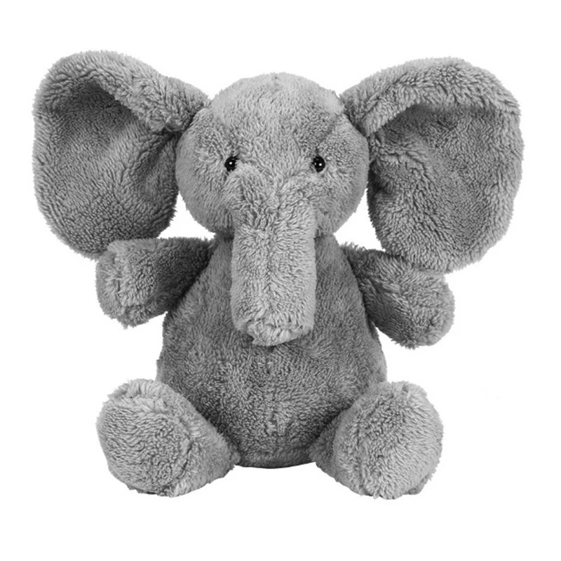 gray stuffed elephant
