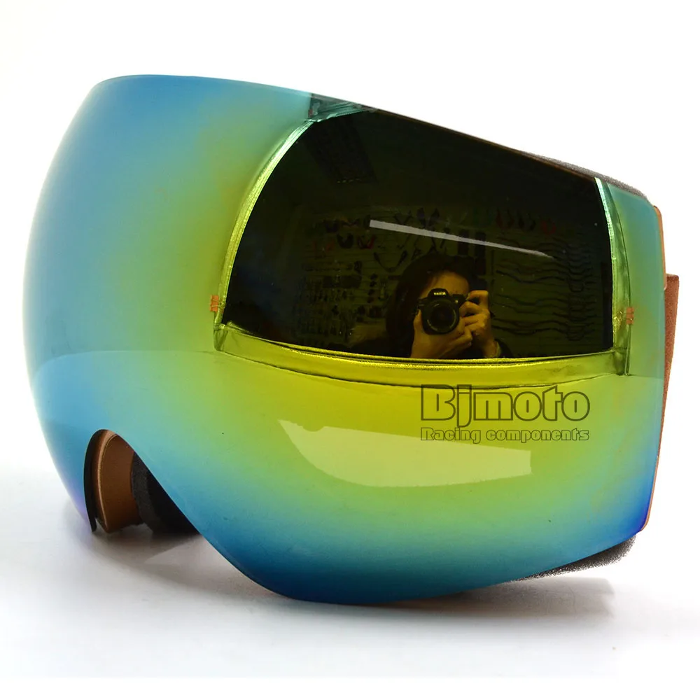 BJMOTO новые ветрозащитные очки, лыжные очки, защита UV400, пылезащитные снежные очки для мужчин и женщин, мотоциклетные лыжные очки для сноуборда и лыж - Цвет: Model 3 Ski Goggles