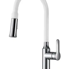 304 кухонный кран из нержавеющей стали без свинца, кран для раковины с одним отверстием, термостатический смеситель, белый лак