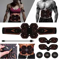 Men Women USB Smart EMS Abdominal Muscle Stimulator Exerciser Set Training Weight Loss Slimming Massager Fitness Machine