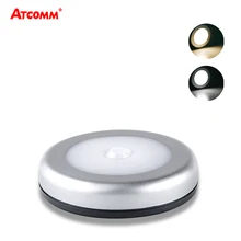 PIR датчик движения светодиодный светильник под шкаф с питанием от аккумуляторной батареи AAA Легкая установка Беспроводная умная Ночная лампа для лестница и Спальня Коридор