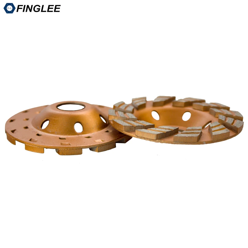 FINGLEE 4inch/100mm inner 22.23 mm Diamond Wheel Disc Bowl Grinding Cup Granite Polishing Tool Marble Tools for Stone,Concrete