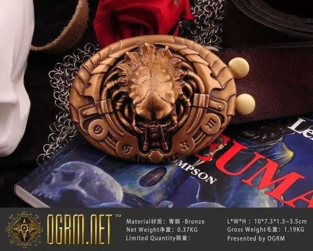 OGRM Alien Predator Horder Orc Tyrael Terminator бронзовая Пряжка с ремнем|buckle apparel|buckles for dog collarsdragon black |