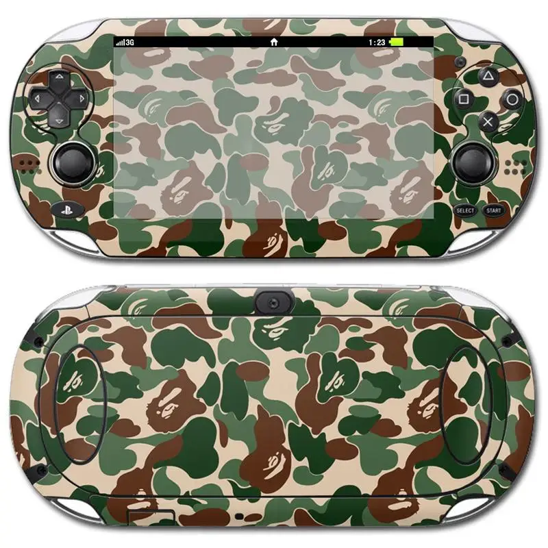 

Protective Accessories decal console and 2pcs controllers skin sticker For PSP VITA 1000