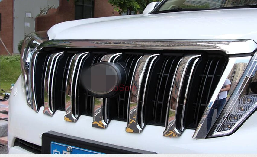 Для Toyota Prado Fj150 ABS пластик хром передний капот решетка отделка вокруг крышки 6 шт