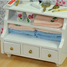 Мебель для кукольного домика 1:12 мини-миниатюры moveis аксессуары для ванной комнаты miniatura Каса де Мунекас ролевые игры обучающая игрушка для детей