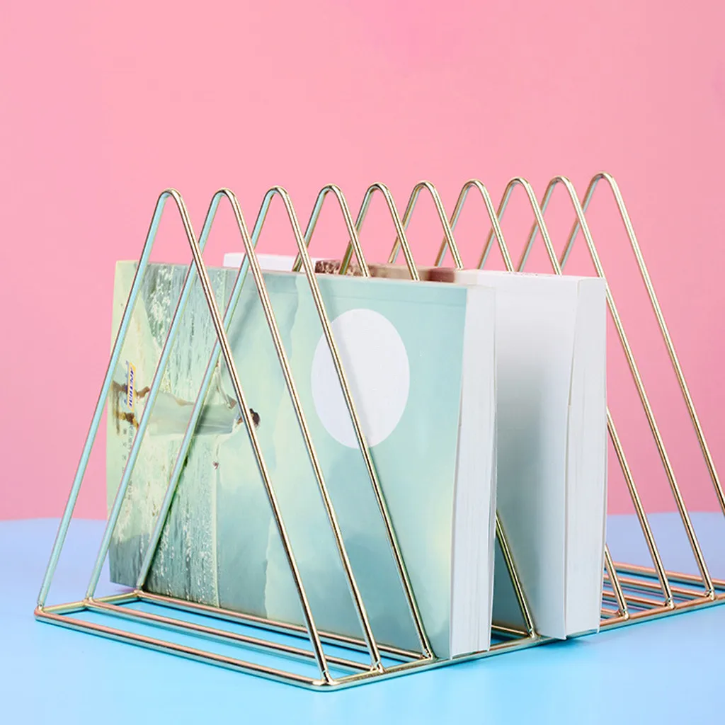 الشمال تخزين الرف الرف منظم الملفات المطاوع الحديد سطح المكتب تخزين رف كتب رف حامل المجلات الرئيسية مكتب ديكور