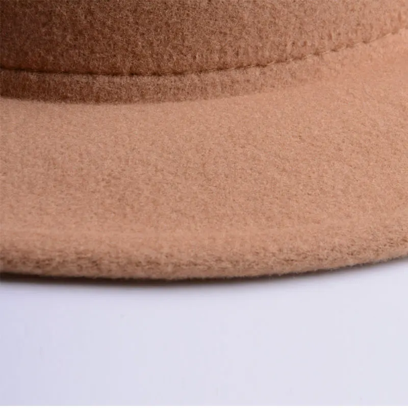 Винтажная черная фетровая шляпа с широкими полями, фетровые шляпы для мужчин и женщин, Черные Мужские фетровые шляпы