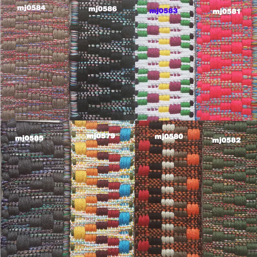 

Liman ribbon factory New arrival 38mm 1.5 inch high quality woven jacquard multi-color polyester cotton webbing strap for belt