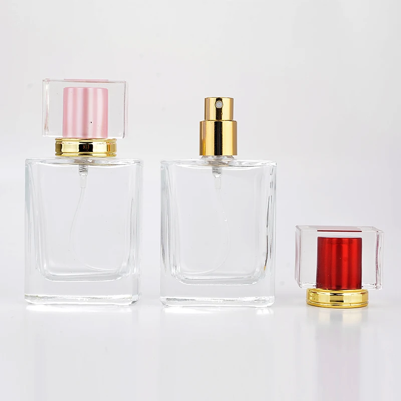 New-Style-High-Quality-50ML-Portable-Glass-Refillable-Perfume-Bottle-With-Aluminum-Atomizer-Empty-Cosmetic-Parfum (1)