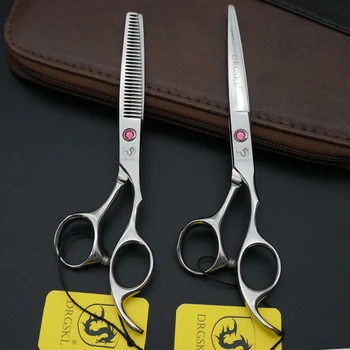 

DRGSKL/HA-04 Pink screw hair scissors high quality 6 INCH professional barber hair hairdressing scissors hair cut shears