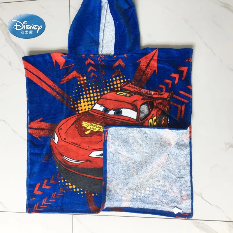 Disney Mc queen cars100% хлопок, полотенце с капюшоном для девочек от 0 до 3 лет, полотенце для пляжа и бассейна, 50x115 см