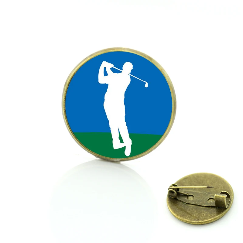 sales 2017  I Love Golf brooches pins men women golf player jewelry brooch casual sports badge pin club gifts SP01