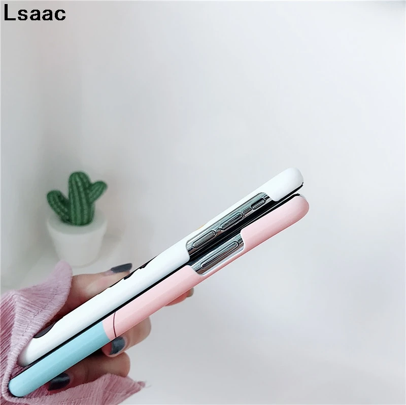 Чехол с милым животным львом и белым медведем для iphone 7 8 plus X XS MAX XR мультяшный