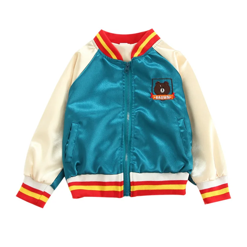 

Baby Boys Girls Jacket Cartoon Zipper Applique Spring Autumn Long Sleeve Coat Fashion Kids Out Jacket Children's Clothes 1-5Year