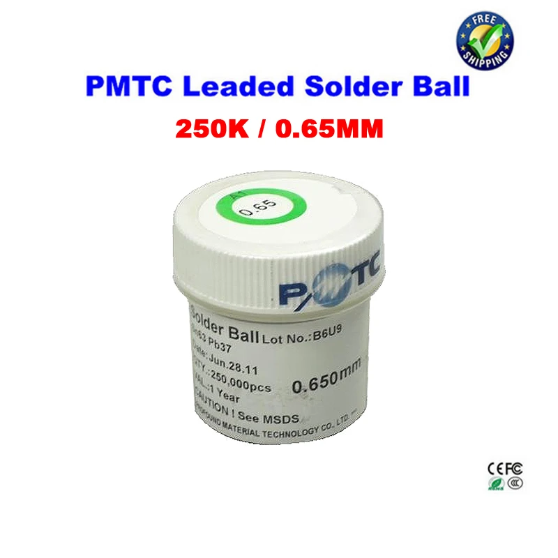 

PMTC leaded solder balls 250k 0.65mm for bga rework reballing solder ball