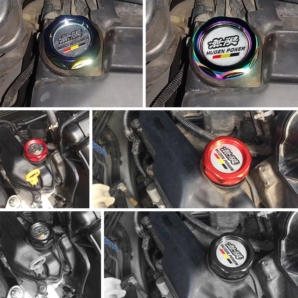 RASTP- алюминиевые детали Mugen power Oil cap масляный топливный фильтр гоночный бак двигателя крышка крышки для HONDA RS-cap 003