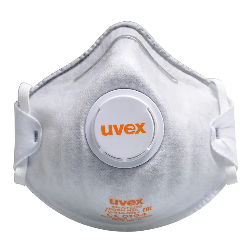 

Uvex 2220 Dust Mask Activated carbon Filter layer Anti PM2.5 Particulate Respirator FFP2 Level Industrial Work Protective Mask