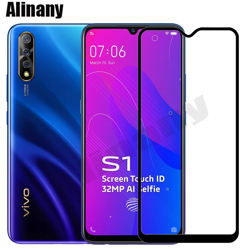 

Vivo S1 Glass Screen Protector For Vivo S1 S 1 V1907 VivoS1 Tempered Glass Full Cover Film 6.38"