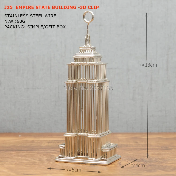 Отправка J25 Эмпайр Стейт модель 3D memo клип скульптура/украшения художественных промыслов СВАДЬБЫ и рождения& Home& office& подарок& Настоящее