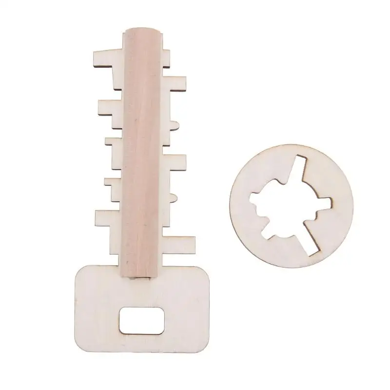

Wooden toys Unlock Puzzle Toy Key Lock Toys Educational Children Pre-school Puzzles Game Toy Gift For Adults Kids