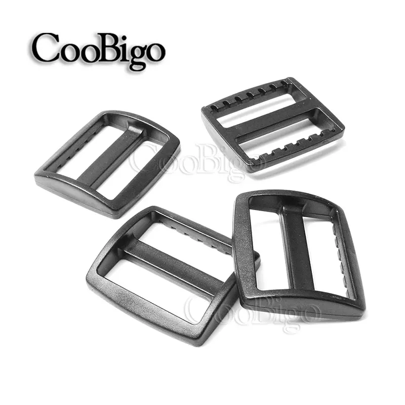 3 Bar Triglide Fastening Slide Buckles for 25mm Webbing Straps Pack of 2