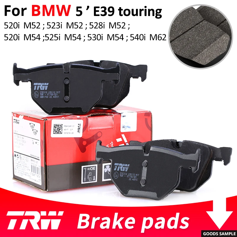 4pieces/set TRW Front/Rear Car Brake Pads/Brake piece For BMW 5 series