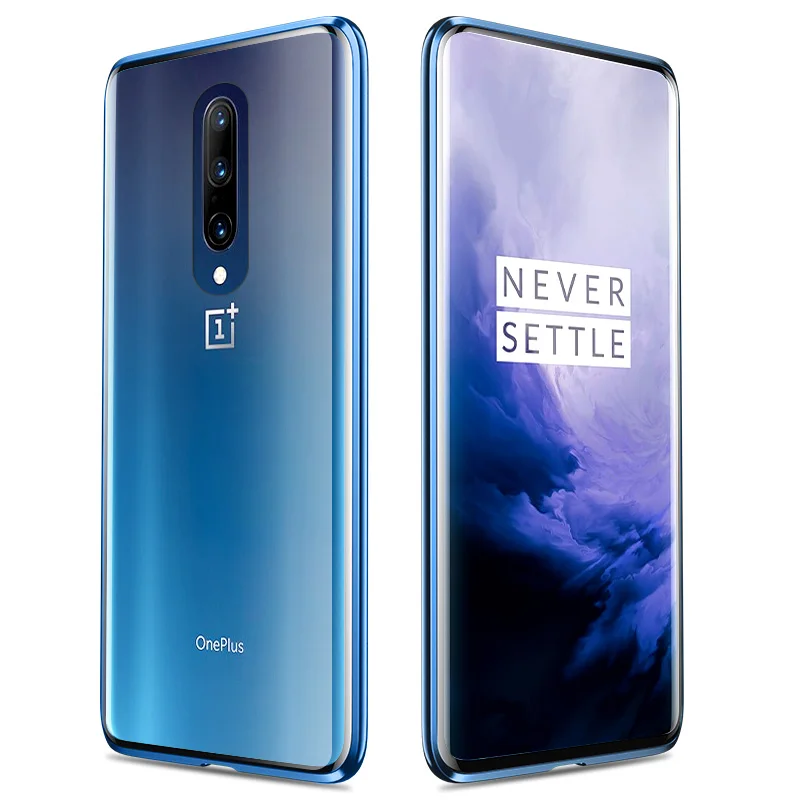 Full Body Protection Magnetic Phone Case For OnePlus 7 Pro OnePlus7 360 degree Front BackTempered Glass Back Cover |