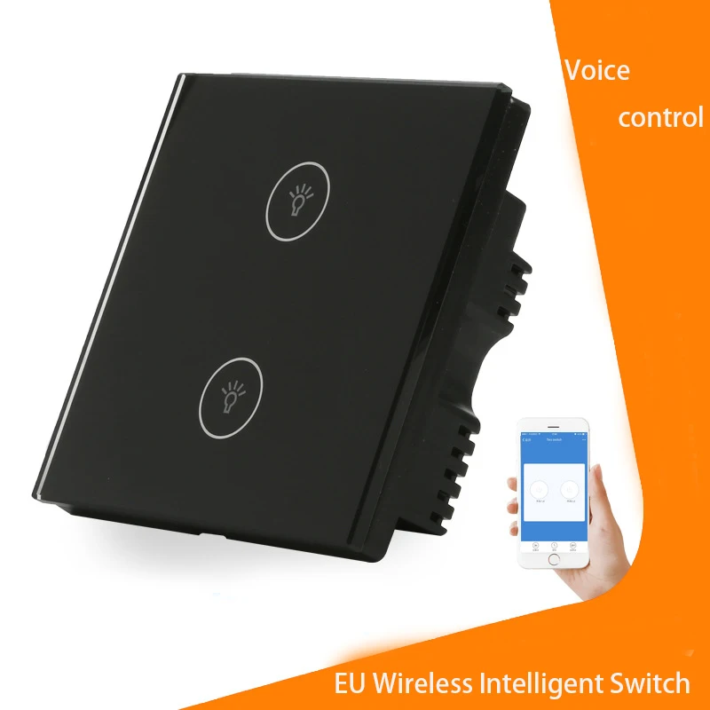 EU Standard Wifi Light Switch Wireless Smart Switch 90-250v APP Control Smart Home Wall Switch Alexa/google home