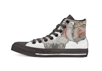

Lambretta 150LD Mk2 Casual High Top Canvas shoes sneakers For Drop shipping