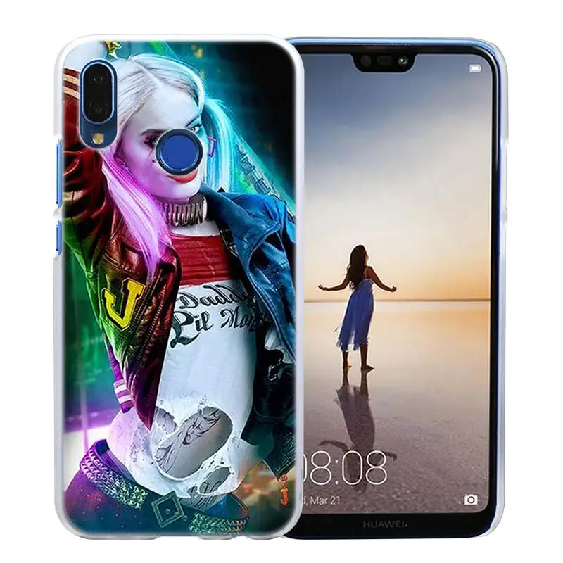 Чехол для huawei P20 P Smart Nova 4 3i P30 P10 P9 P8 lite Pro mini Жесткий ПК прозрачный чехол Харли Квинн Отряд Самоубийц - Цвет: 02