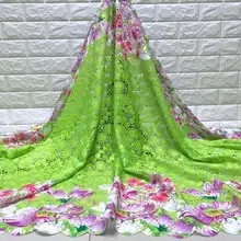 Фон для фотографирования в изумрудно-зеленых французская кружевная ткань шнур шнурки для нигерийские вечерние Анкара Африканский Воск для печати ткань гипюр dentelle tissu 5 ярдов/setaj