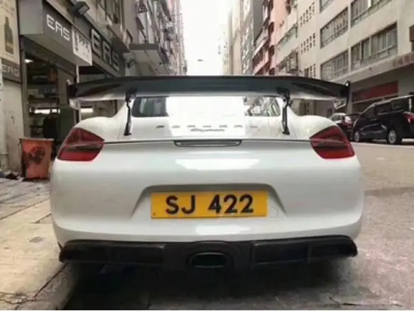 Карбоновое волокно заднего крыла багажника выступ Спойлеры для Porsche Cayman 997 998 981 911
