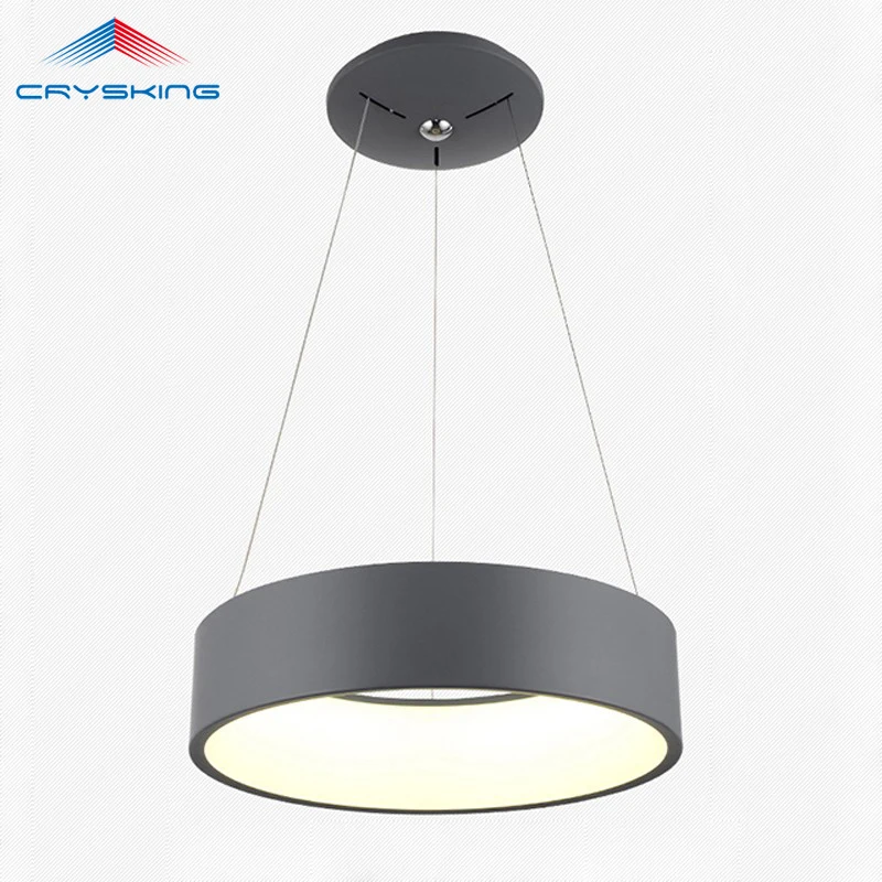 CRK Modern Pendant Light for Home and Restaurant 24 Watts LED Pendant Lamp Round Hanging Lustre AC 96V-240V AG066S