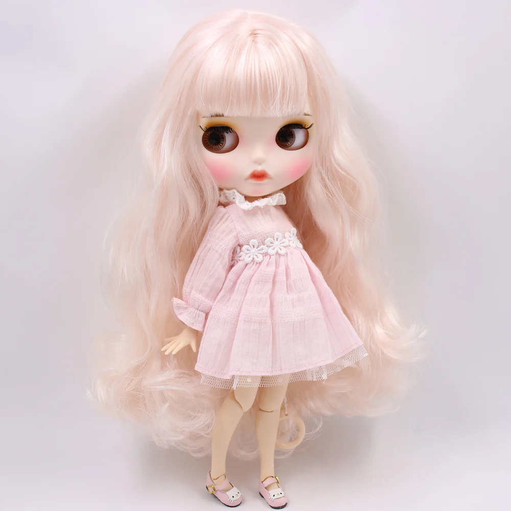 Кукла на заказ ICY DBS Blyth No.BL2352/136 бледно розовая с волосами 1/6 bjd аниме ob24|Куклы| |