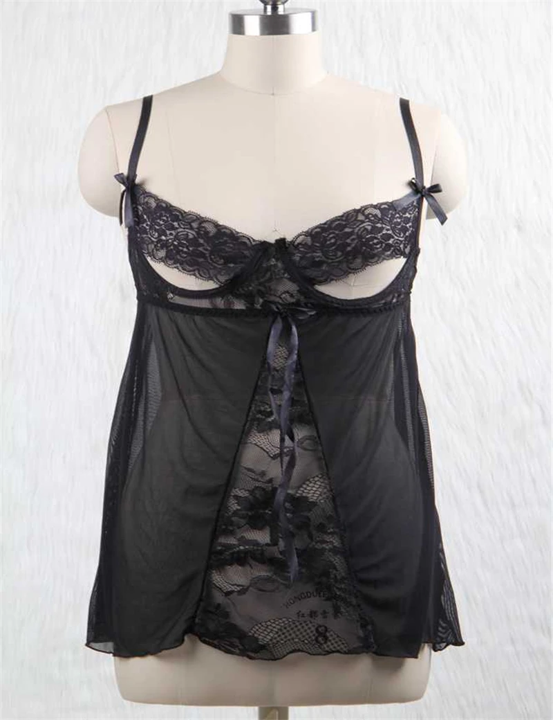 RL7052 Ohyeah Spaghetti Strap Sexy Hot Lingerie Open Cup Plus Size Erotic Clothing Black Transparent Backless Sexy Sleepwear RL7052 Ohyeah Spaghetti Strap Sexy Hot Lingerie Open Cup Plus Size Erotic Clothing Black Transparent Backless Sexy Sleepwear