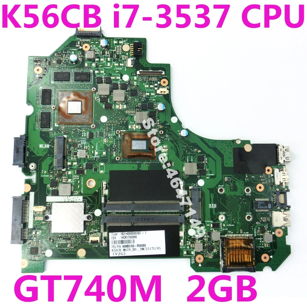 K56CB i7-3517 Процессор GT740M 2GB системная плата REV 2 0 для ASUS A56C K56C K56CM S550CB материнская