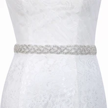 Inofinn с украшением в виде кристаллов Свадебные ремни атласная свадьбное платье со стразами Пояс аксессуары для свадьбы свадебный ленточный пояс 104