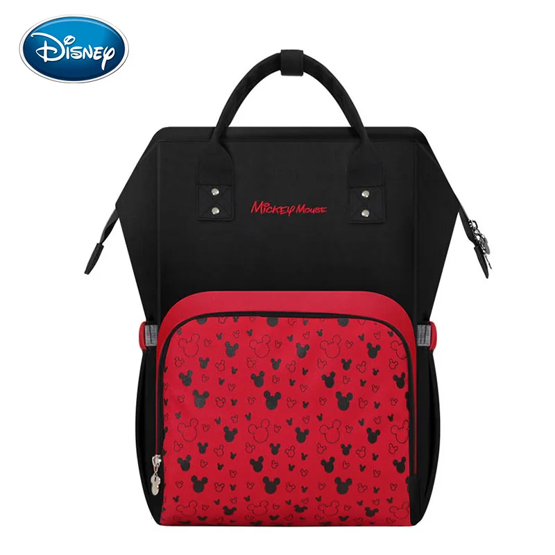

Disney Water-proof USB Heating Diaper Bag Toddler Mommy Diaper Backpack Cartoon Micky Travel Bag Large Capacity