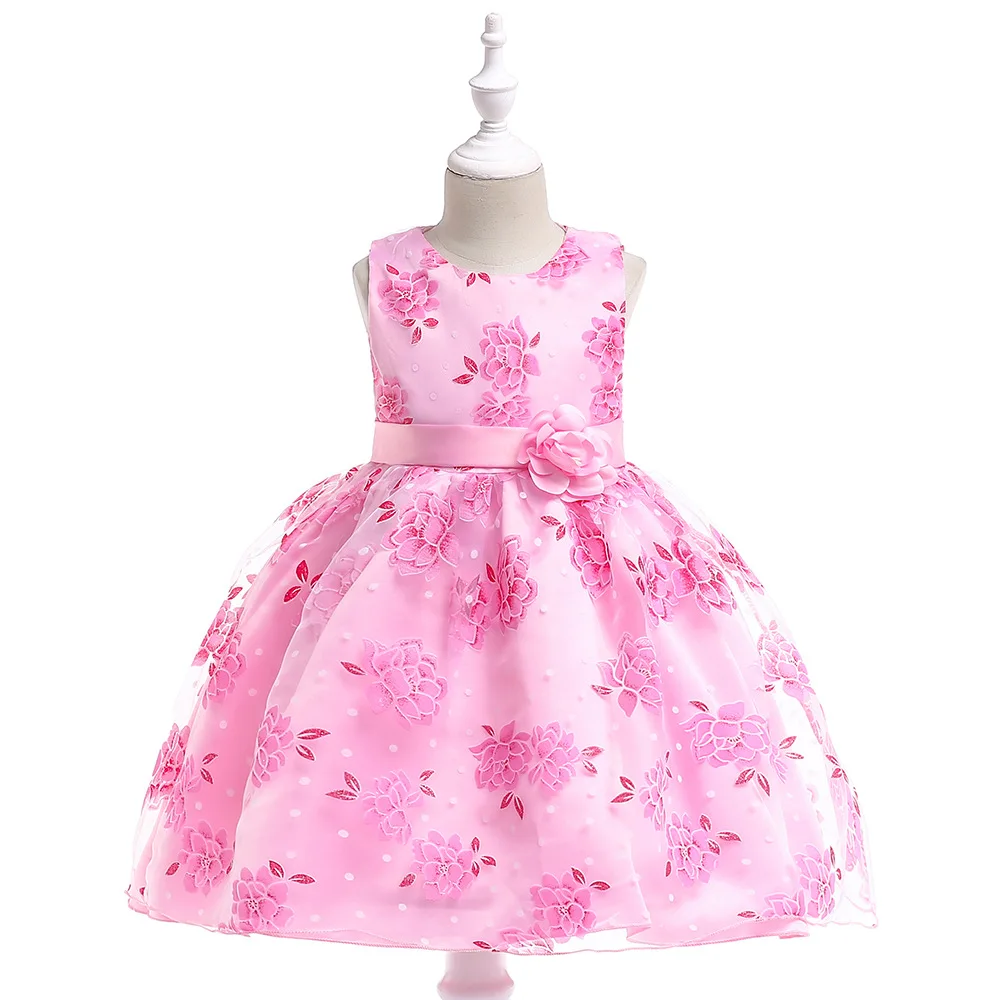 

New girls christmas dress party Sleeveless print princess dress halloween costumes for girls dresses sukienka dla dziewczynki