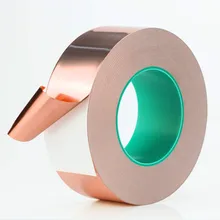 20M Single Side Conductive Copper Foil Gold Tape Strip Adhesive EMI Shielding Heat Resist Tape Masking High Temperature 20M Single Side Conductive Copper Foil Gold Tape Strip Adhesive EMI Shielding Heat Resist Tape Masking High Temperature