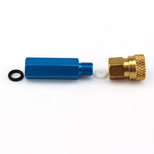 Насос высокого давления фильтр небольшой трубчатый водоотделитель масла синий PCP Пейнтбол Airforce M10x1 40MPA фильтрация воздуха 50 см шланг M10x1 - Цвет: blueA with connector